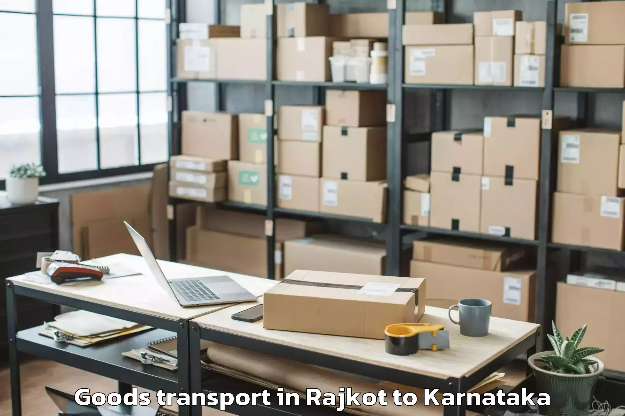 Reliable Rajkot to Sorab Goods Transport